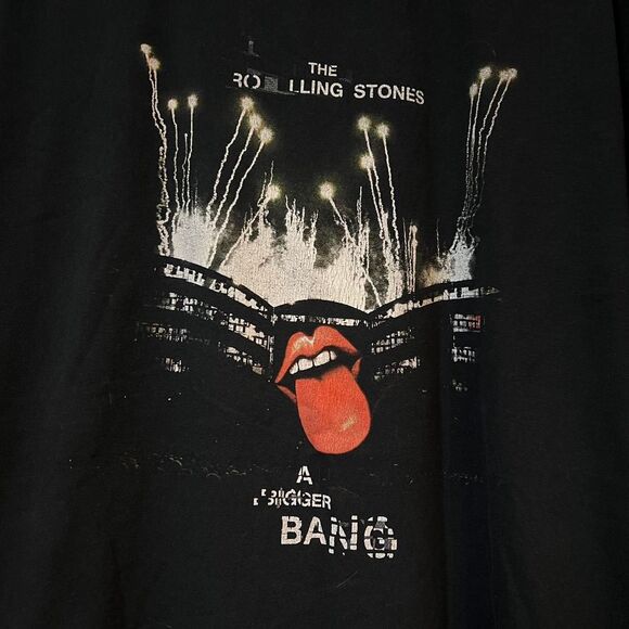 The Rolling Stones 2005 Tour "A Bigger Bang" T-Shirt No Tag Men's (XL estimated) - Picture 2 of 4